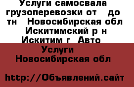 Услуги самосвала, грузоперевозки от 1 до10тн - Новосибирская обл., Искитимский р-н, Искитим г. Авто » Услуги   . Новосибирская обл.